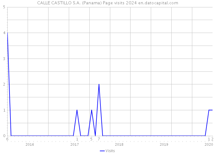 CALLE CASTILLO S.A. (Panama) Page visits 2024 
