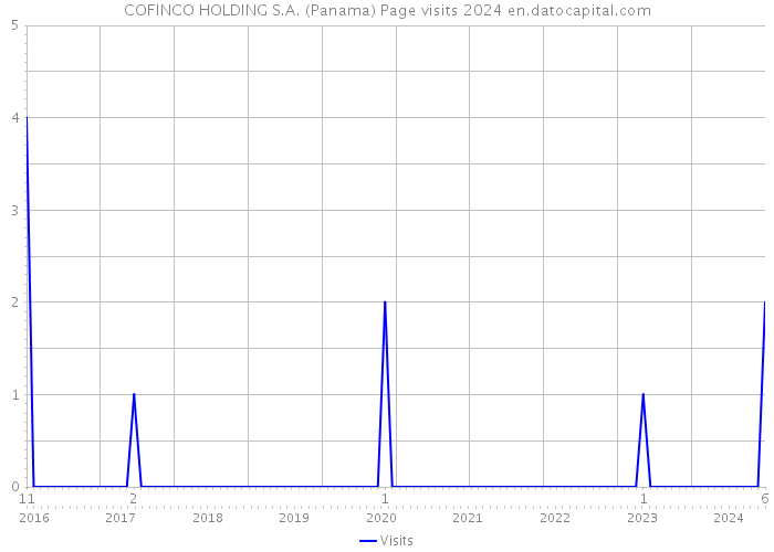 COFINCO HOLDING S.A. (Panama) Page visits 2024 