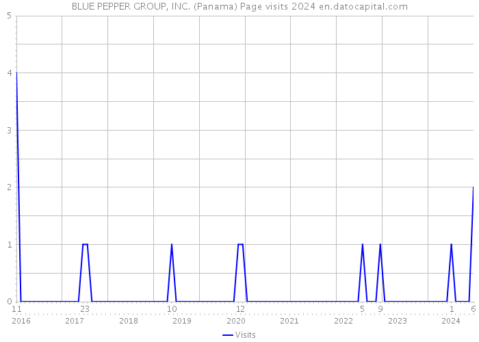 BLUE PEPPER GROUP, INC. (Panama) Page visits 2024 