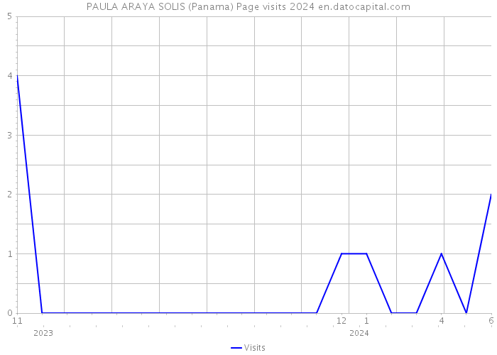 PAULA ARAYA SOLIS (Panama) Page visits 2024 