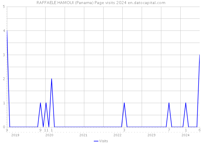 RAFFAELE HAMOUI (Panama) Page visits 2024 