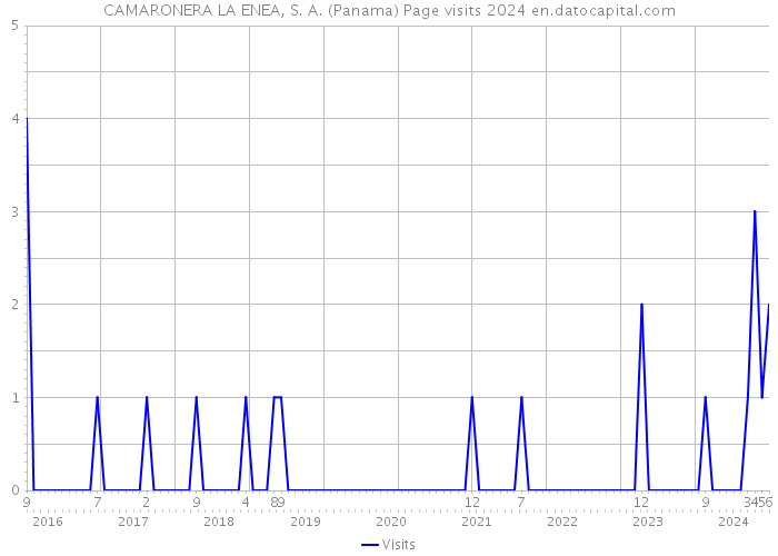 CAMARONERA LA ENEA, S. A. (Panama) Page visits 2024 