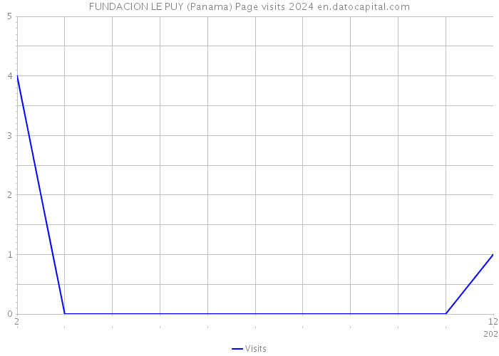 FUNDACION LE PUY (Panama) Page visits 2024 