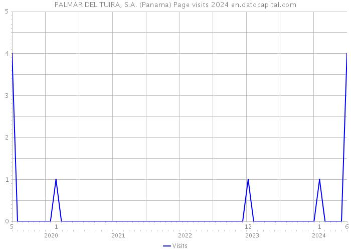 PALMAR DEL TUIRA, S.A. (Panama) Page visits 2024 