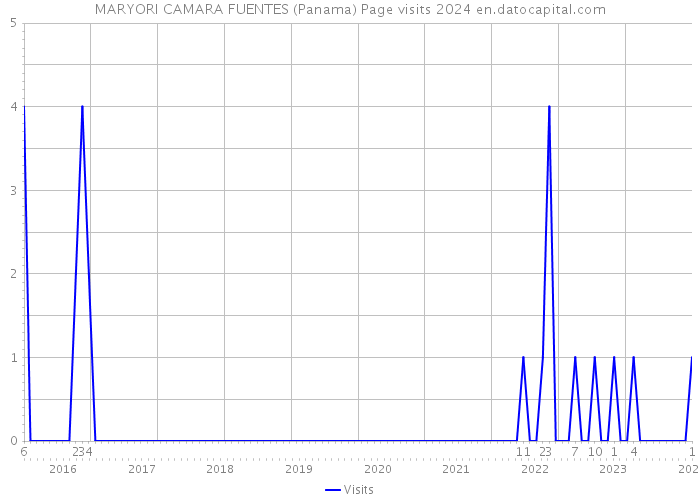 MARYORI CAMARA FUENTES (Panama) Page visits 2024 