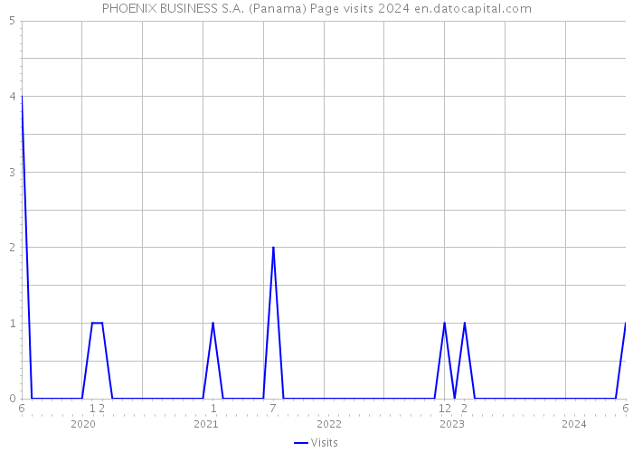 PHOENIX BUSINESS S.A. (Panama) Page visits 2024 