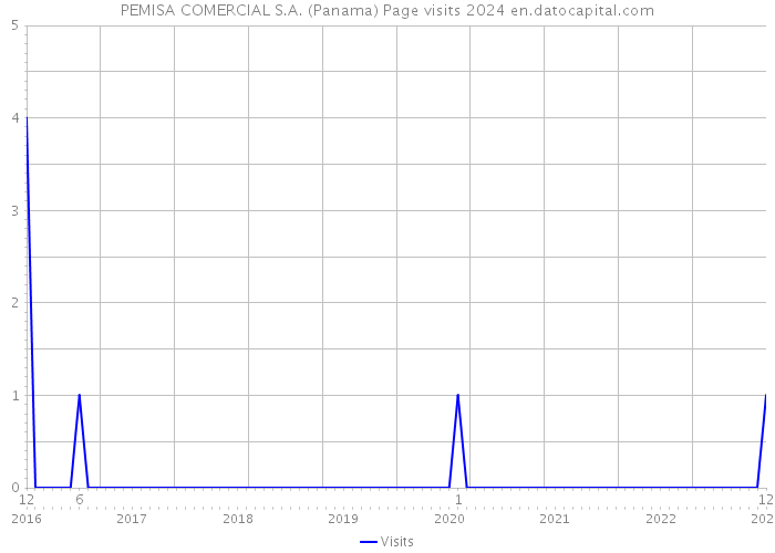 PEMISA COMERCIAL S.A. (Panama) Page visits 2024 