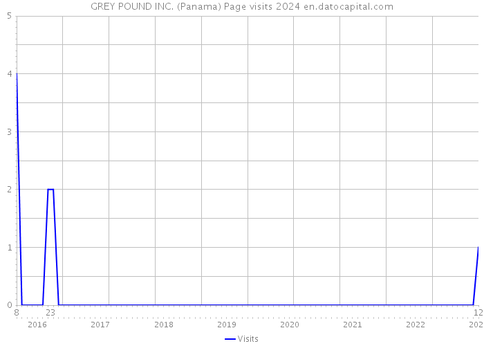 GREY POUND INC. (Panama) Page visits 2024 