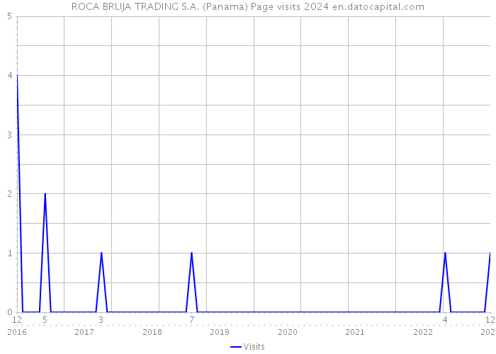 ROCA BRUJA TRADING S.A. (Panama) Page visits 2024 