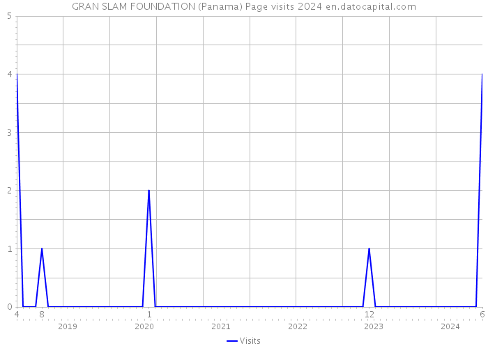 GRAN SLAM FOUNDATION (Panama) Page visits 2024 