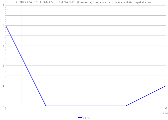 CORPORACION PANAMERICANA INC. (Panama) Page visits 2024 