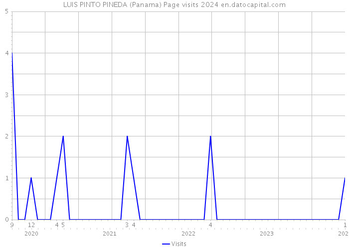 LUIS PINTO PINEDA (Panama) Page visits 2024 