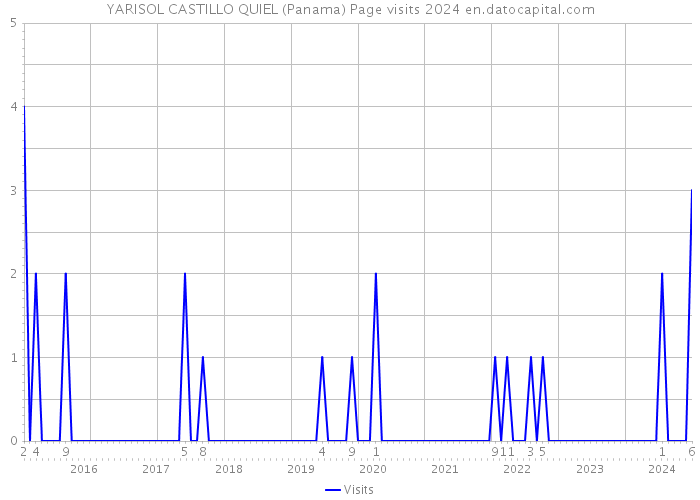 YARISOL CASTILLO QUIEL (Panama) Page visits 2024 