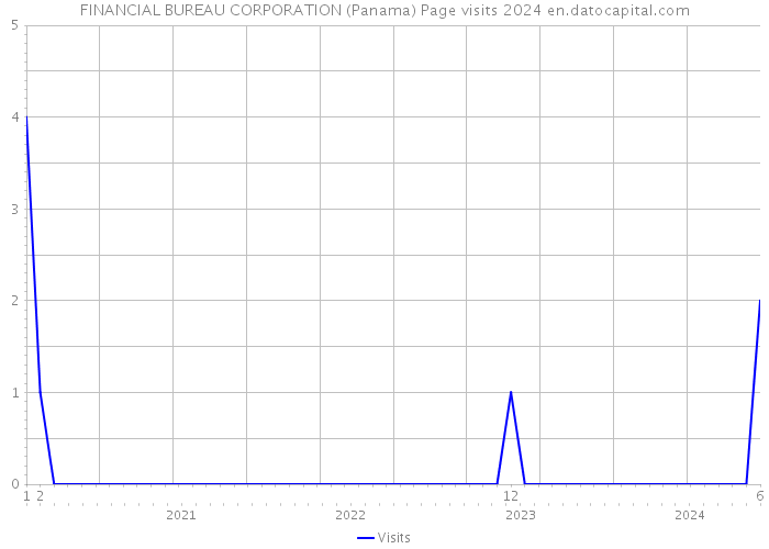 FINANCIAL BUREAU CORPORATION (Panama) Page visits 2024 
