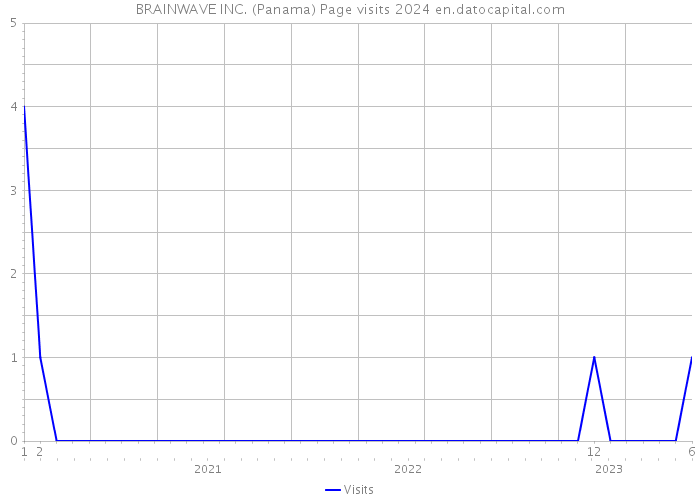BRAINWAVE INC. (Panama) Page visits 2024 
