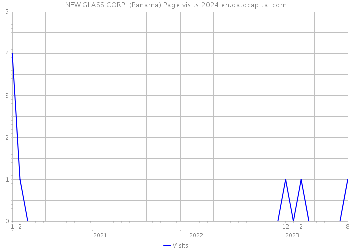 NEW GLASS CORP. (Panama) Page visits 2024 