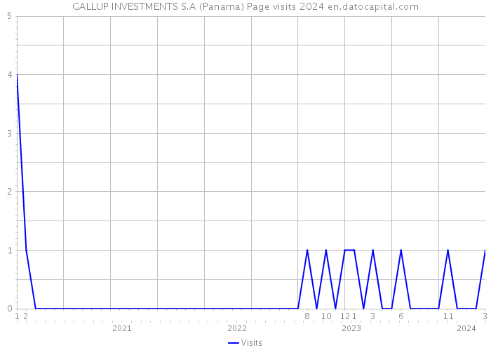 GALLUP INVESTMENTS S.A (Panama) Page visits 2024 