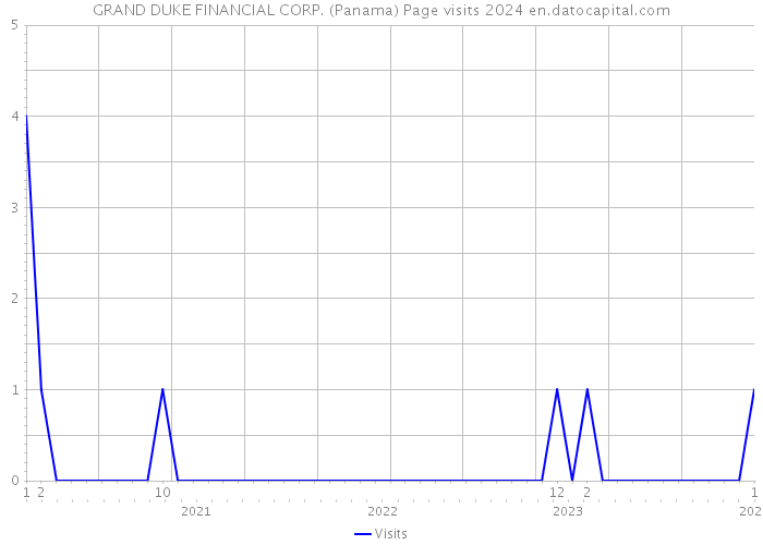GRAND DUKE FINANCIAL CORP. (Panama) Page visits 2024 