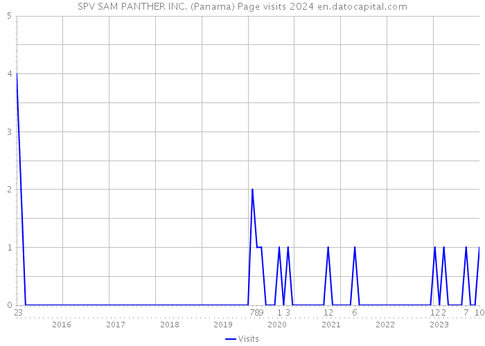 SPV SAM PANTHER INC. (Panama) Page visits 2024 