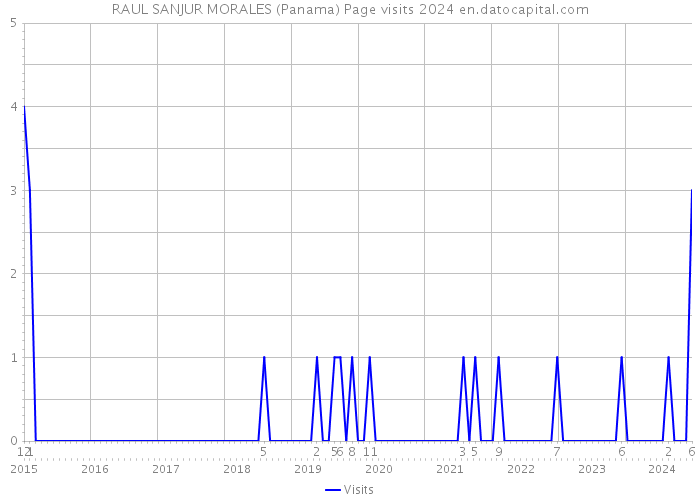 RAUL SANJUR MORALES (Panama) Page visits 2024 