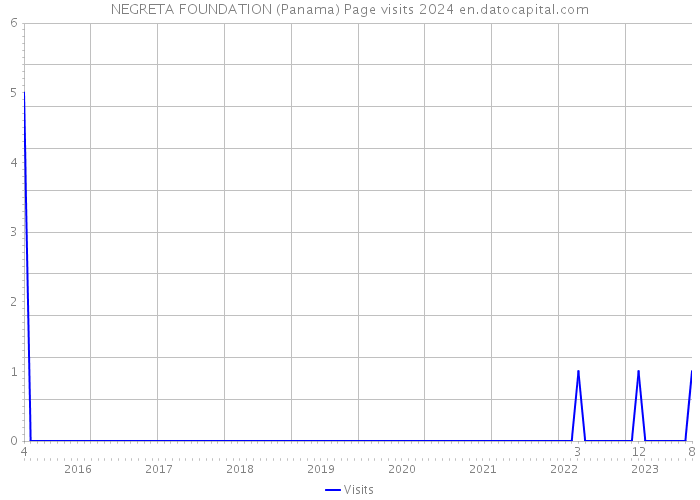 NEGRETA FOUNDATION (Panama) Page visits 2024 