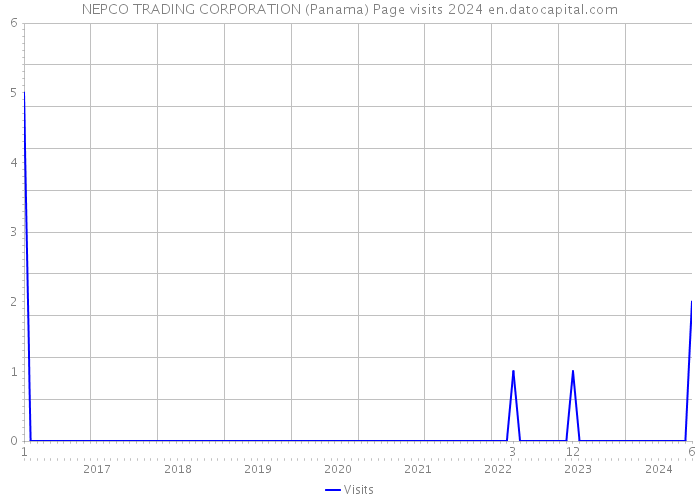 NEPCO TRADING CORPORATION (Panama) Page visits 2024 