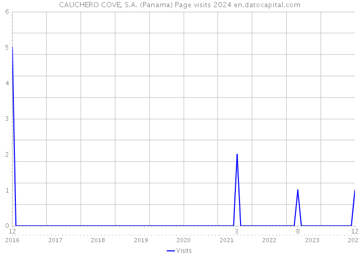 CAUCHERO COVE, S.A. (Panama) Page visits 2024 