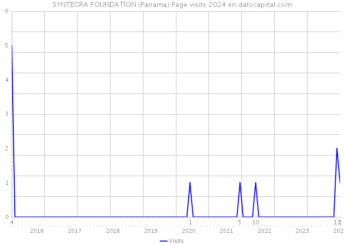 SYNTEGRA FOUNDATION (Panama) Page visits 2024 