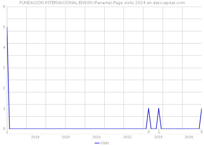 FUNDACION INTERNACIONAL ENSON (Panama) Page visits 2024 