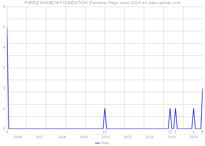 PURPLE RAINBOW FOUNDATION (Panama) Page visits 2024 