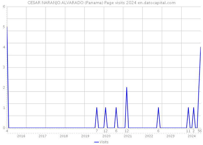 CESAR NARANJO ALVARADO (Panama) Page visits 2024 