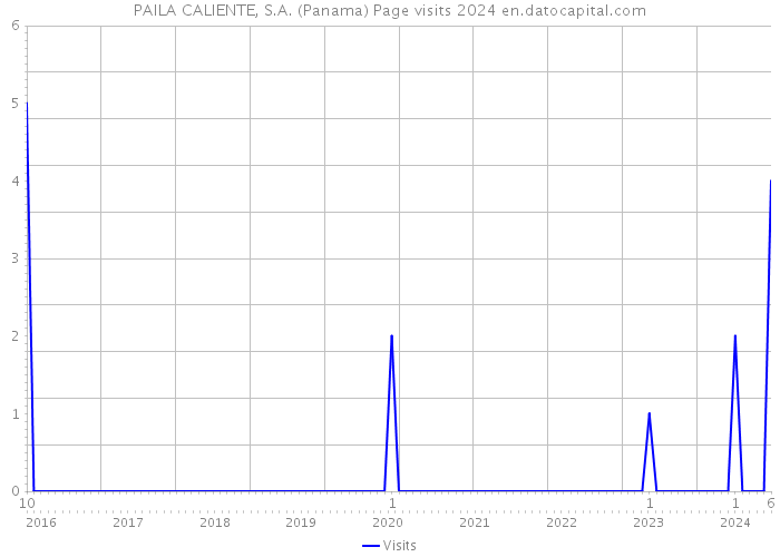 PAILA CALIENTE, S.A. (Panama) Page visits 2024 