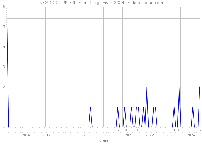 RICARDO NIPPLE (Panama) Page visits 2024 