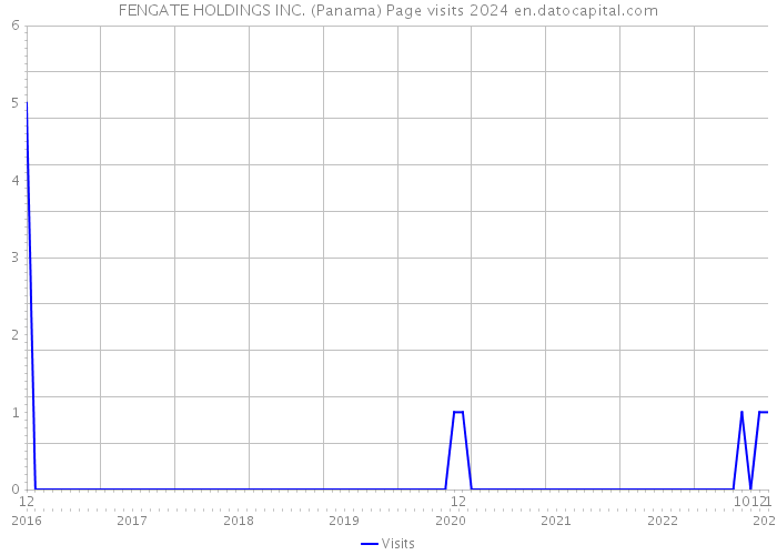 FENGATE HOLDINGS INC. (Panama) Page visits 2024 