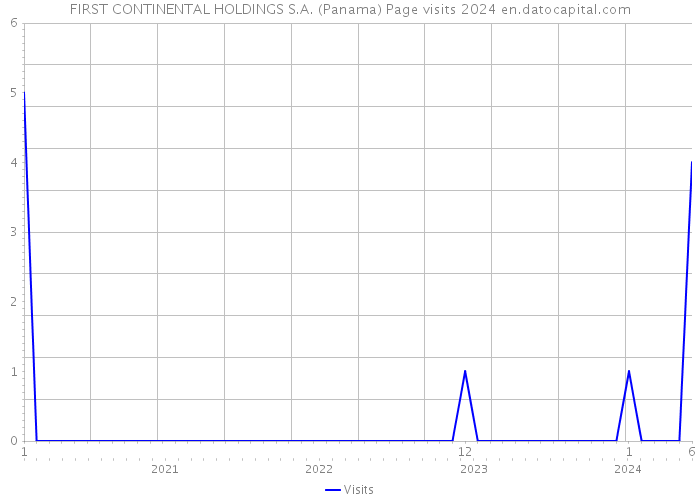 FIRST CONTINENTAL HOLDINGS S.A. (Panama) Page visits 2024 