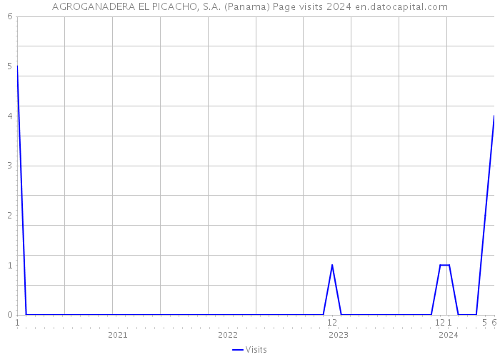 AGROGANADERA EL PICACHO, S.A. (Panama) Page visits 2024 