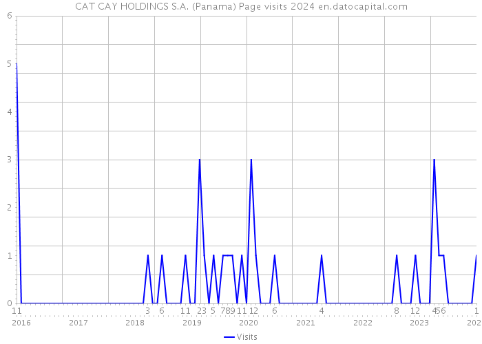 CAT CAY HOLDINGS S.A. (Panama) Page visits 2024 