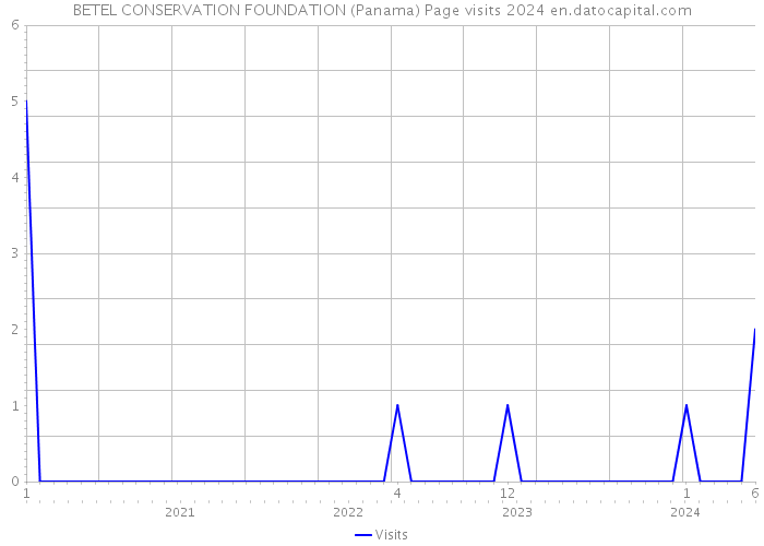 BETEL CONSERVATION FOUNDATION (Panama) Page visits 2024 