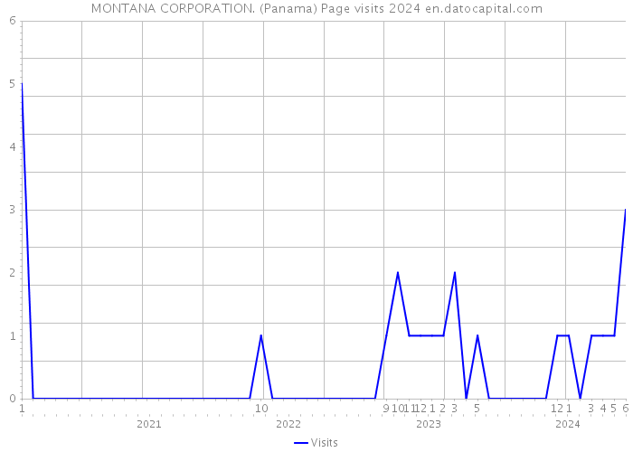 MONTANA CORPORATION. (Panama) Page visits 2024 
