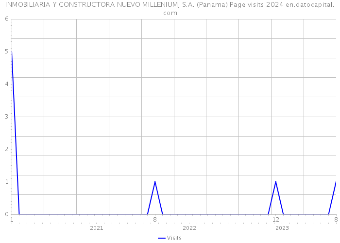 INMOBILIARIA Y CONSTRUCTORA NUEVO MILLENIUM, S.A. (Panama) Page visits 2024 