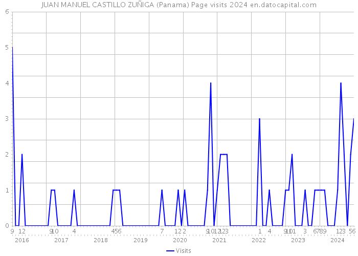 JUAN MANUEL CASTILLO ZUÑIGA (Panama) Page visits 2024 