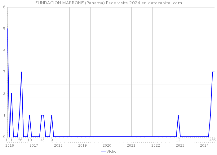 FUNDACION MARRONE (Panama) Page visits 2024 