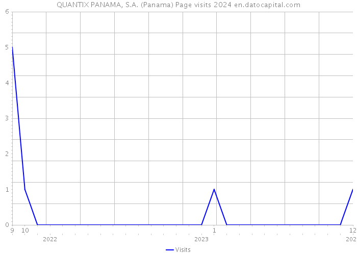 QUANTIX PANAMA, S.A. (Panama) Page visits 2024 