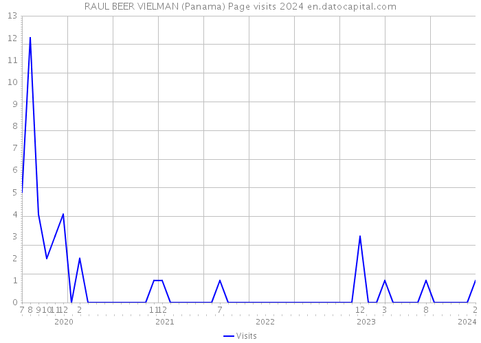 RAUL BEER VIELMAN (Panama) Page visits 2024 