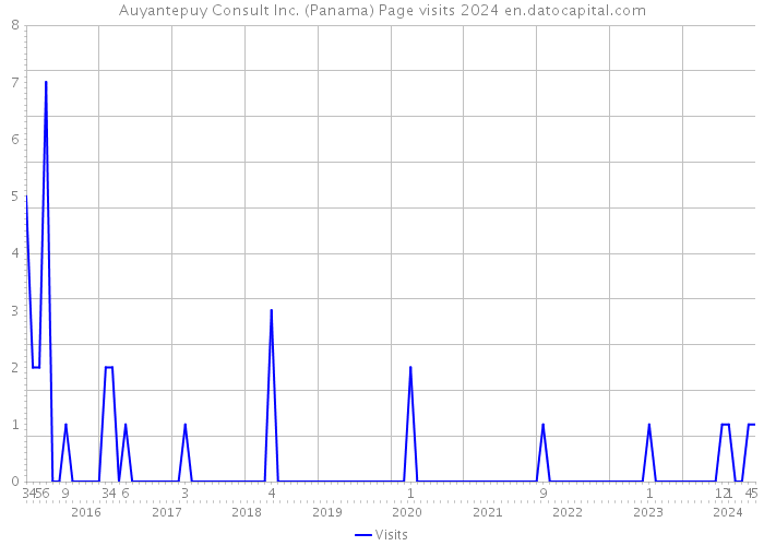 Auyantepuy Consult Inc. (Panama) Page visits 2024 