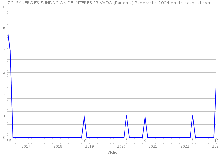 7G-SYNERGIES FUNDACION DE INTERES PRIVADO (Panama) Page visits 2024 
