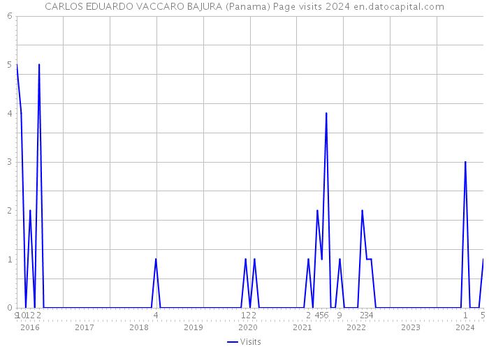 CARLOS EDUARDO VACCARO BAJURA (Panama) Page visits 2024 
