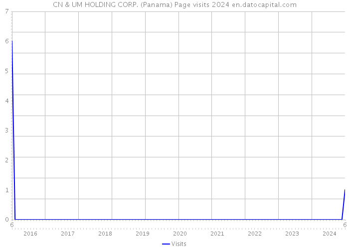 CN & UM HOLDING CORP. (Panama) Page visits 2024 
