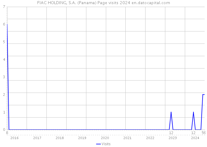 FIAC HOLDING, S.A. (Panama) Page visits 2024 