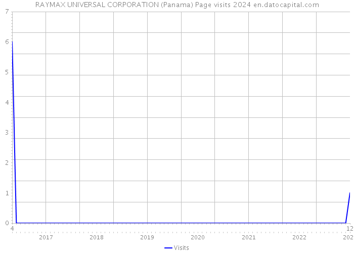 RAYMAX UNIVERSAL CORPORATION (Panama) Page visits 2024 